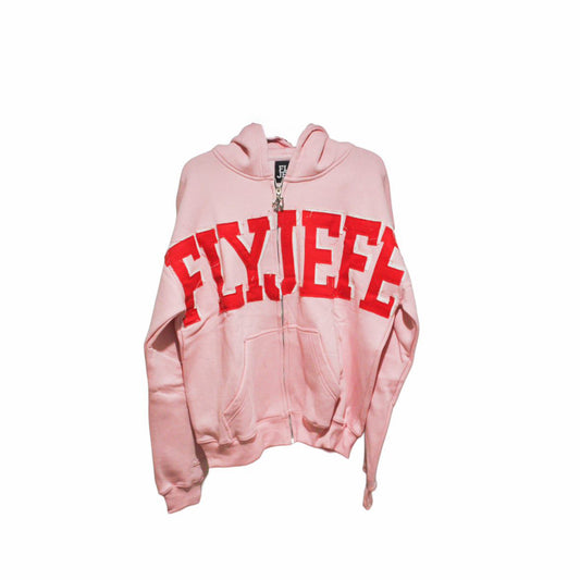 Pink Zip Up Hoodie