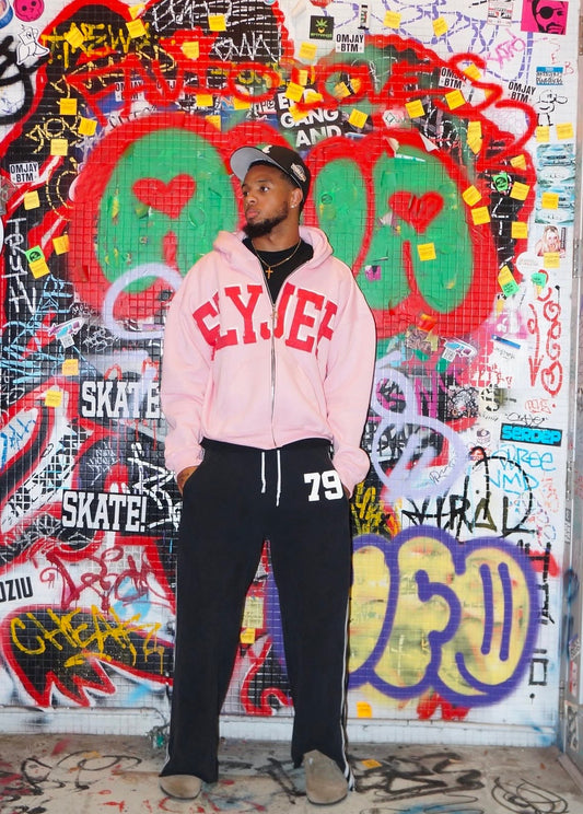 Pink Zip Up Hoodie